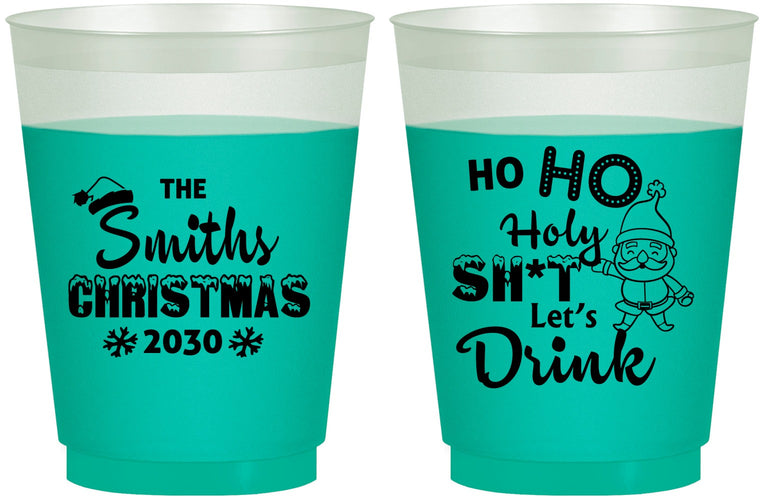 Custom Christmas 16 oz Color Changing Frosted Cups - Elf | 280009