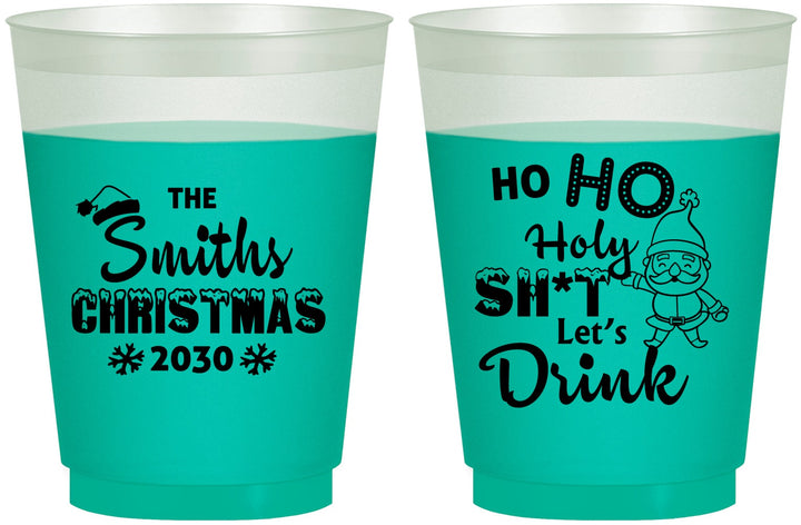 Custom Christmas 16 oz Color Changing Frosted Cups - Elf | 280009