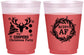 Custom Christmas 16 oz Color Changing Frosted Cups - Merry Af | 280014