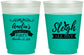 Custom Christmas 16 oz Color Changing Frosted Cups - Sleigh All Day | 280031
