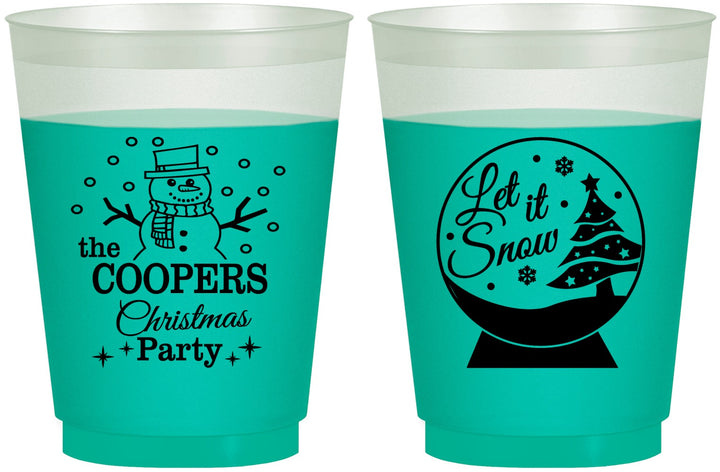 Custom Christmas 16 oz Color Changing Frosted Cups - Lets Get Lit | 280051