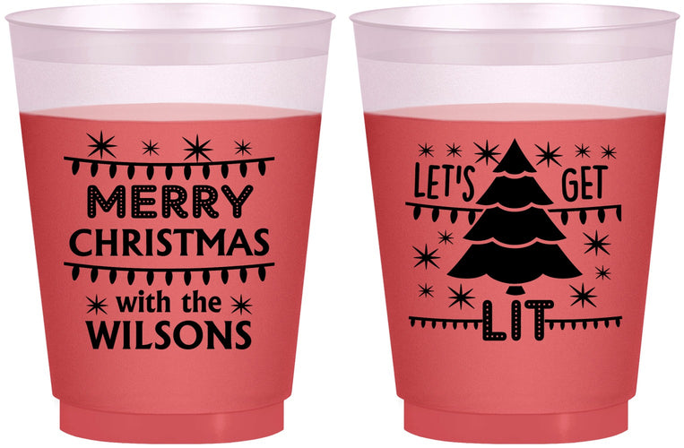 Custom Christmas 16 oz Color Changing Frosted Cups - Nutcracker | 280052