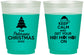 Custom Christmas 16 oz Color Changing Frosted Cups - Ho Ho Ho | 280061