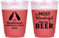 Custom Christmas 16 oz Color Changing Frosted Cups - Wonderful Time For A Beer | 280064