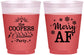 Custom Christmas 16 oz Color Changing Frosted Cups - Merry Af | 280078