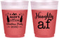 Custom Christmas 16 oz Color Changing Frosted Cups - Naughty Af | 280084