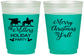 Custom Christmas 16 oz Color Changing Frosted Cups - Country | 280087