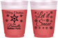 Custom Christmas 16 oz Color Changing Frosted Cups - Let Is Snow | 280088