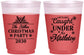 Custom Christmas 16 oz Color Changing Frosted Cups - Mistletoe | 280092