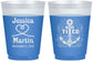 Custom Wedding 16 oz Color Changing Frosted Cups - They Tied The Knot Nautical | 293
