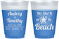 Custom Wedding 16 oz Color Changing Frosted Cups - We Did It On The Beach | 294