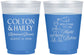 Custom Rehearsal Dinner 16 oz Color Changing Frosted Cups - The Night Before | 30007