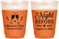 Custom Rehearsal Dinner 16 oz Color Changing Frosted Cups - The Night Before | 30008