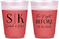 Custom Rehearsal Dinner 16 oz Color Changing Frosted Cups - The Night Before | 30009