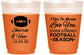 Custom Wedding 16 oz Color Changing Frosted Cups - Football | 302