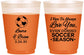 Custom Wedding 16 oz Color Changing Frosted Cups - Soccer | 307