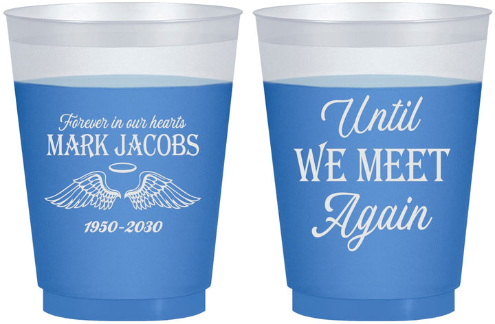 Custom Memorial 16 oz Color Changing Frosted Cups - Until We Meet Again | 310002