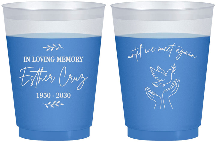 Custom Memorial 16 oz Color Changing Frosted Cups - In Loving Memory | 310004