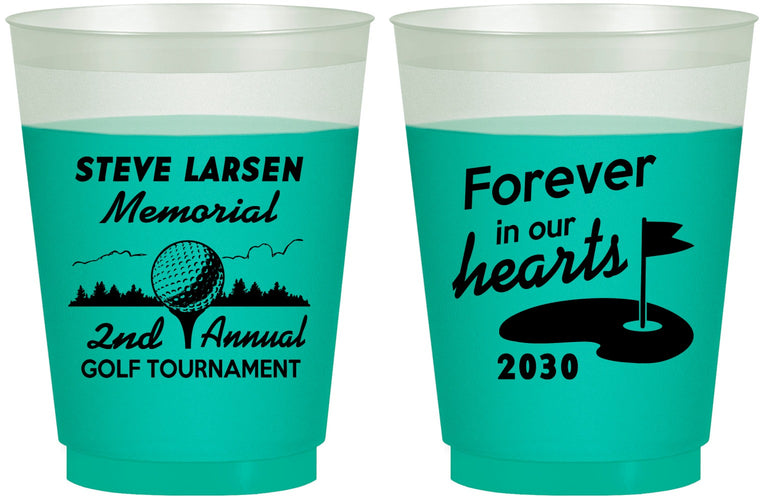 Custom Memorial 16 oz Color Changing Frosted Cups - Forever In Our Hearts | 310006