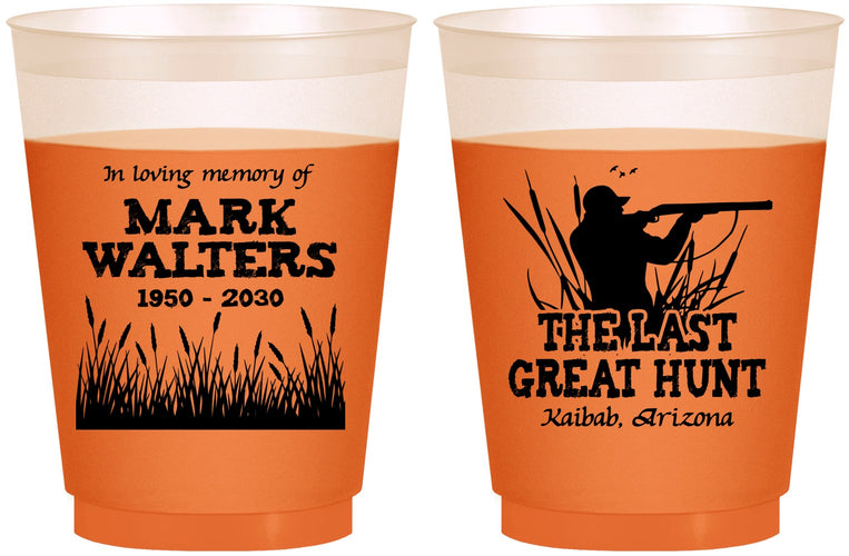 Custom Memorial 16 oz Color Changing Frosted Cups - The Last Great Hunt | 310020