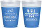 Custom Wedding 16 oz Color Changing Frosted Cups - Eat Drink Be Married | 327