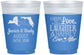 Custom Wedding 16 oz Color Changing Frosted Cups - Love Laughter Happily | 329
