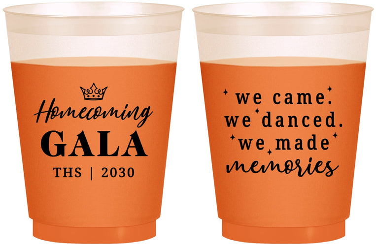 Custom Homecoming 16 oz Color Changing Frosted Cups - Danced Made Memories | 330008