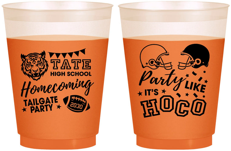 Custom Homecoming 16 oz Color Changing Frosted Cups - Party Like Its Hoco | 330012