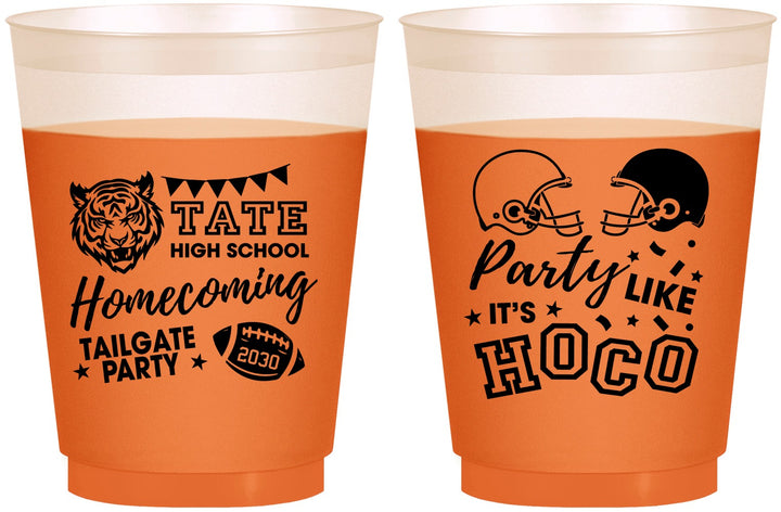Custom Homecoming 16 oz Color Changing Frosted Cups - Party Like Its Hoco | 330012