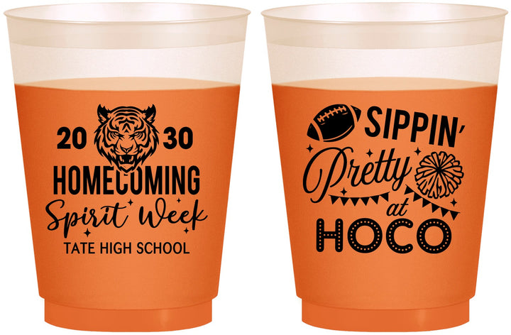 Custom Homecoming 16 oz Color Changing Frosted Cups - Hoco Spirit Week | 330014
