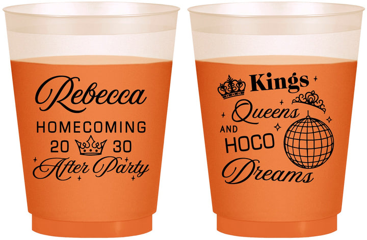 Custom Homecoming 16 oz Color Changing Frosted Cups - Hoco After Party | 330027