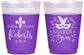 Custom Wedding 16 oz Color Changing Frosted Cups - Mardi Gras | 339