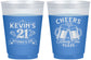 Custom 21st Birthday 16 oz Color Changing Frosted Cups - Cheers To Twenty One Years | 340000