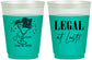 Custom 21st Birthday 16 oz Color Changing Frosted Cups - Legal At Last | 340005