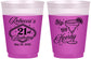 Custom 21st Birthday 16 oz Color Changing Frosted Cups - Sip Sip Hooray Vegas | 340006