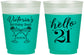 Custom 21st Birthday 16 oz Color Changing Frosted Cups - Hello Twenty One | 340011