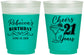 Custom 21st Birthday 16 oz Color Changing Frosted Cups - Cheers To Twenty One Years | 340019