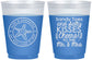 Custom Wedding 16 oz Color Changing Frosted Cups - Sandy Feet Salty Kisses | 355