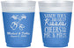 Custom Wedding 16 oz Color Changing Frosted Cups - Sandy Feet Salty Kisses | 357