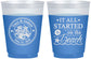 Custom Wedding 16 oz Color Changing Frosted Cups - Started On The Beach | 362