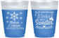Custom Wedding 16 oz Color Changing Frosted Cups - Christmas Winter | 399
