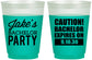 Custom Bachelor Party 16 oz Color Changing Frosted Cups - Caution Expires On | 40009