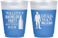 Custom Bachelor Party 16 oz Color Changing Frosted Cups - Dead Man Walking | 40011