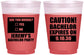 Custom Bachelor Party 16 oz Color Changing Frosted Cups - Caution Expires On | 40012