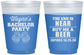 Custom Bachelor Party 16 oz Color Changing Frosted Cups - Beer | 40014