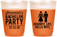 Custom Bachelor Party 16 oz Color Changing Frosted Cups - Goodbye Life Hello Wife | 40019