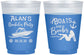 Custom Bachelor Party 16 oz Color Changing Frosted Cups - Nautical Boats | 40021