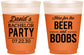 Custom Bachelor Party 16 oz Color Changing Frosted Cups - Beer And Boobs | 40027
