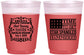 Custom Bachelor Party 16 oz Color Changing Frosted Cups - Star Spangled Hammered | 40032
