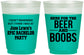 Custom Bachelor Party 16 oz Color Changing Frosted Cups - Beer And Boobs | 40039